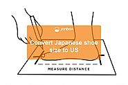 Convert Japanese shoe size to US with the standard table