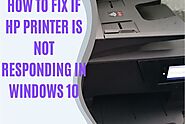 How to Fix if HP Printer is not Responding in Windows 10