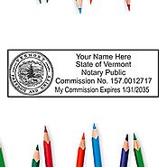 Vermont State Seal Notary Stamp, Vermont Notary Stamp, VT Notary Stamp, Notary Stamp Vermont