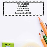 Wyoming Rectangular Notary Stamp, Wyoming Notary Stamp, WY Notary Stamp, Notary Stamp Wyoming