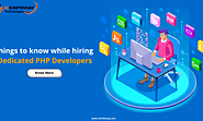 Things to know while hiring Dedicated PHP Developers