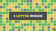 5 Letter Words with Most Vowels - Wordle – 𝕃𝕀𝕆ℕ𝕁𝔼𝕂