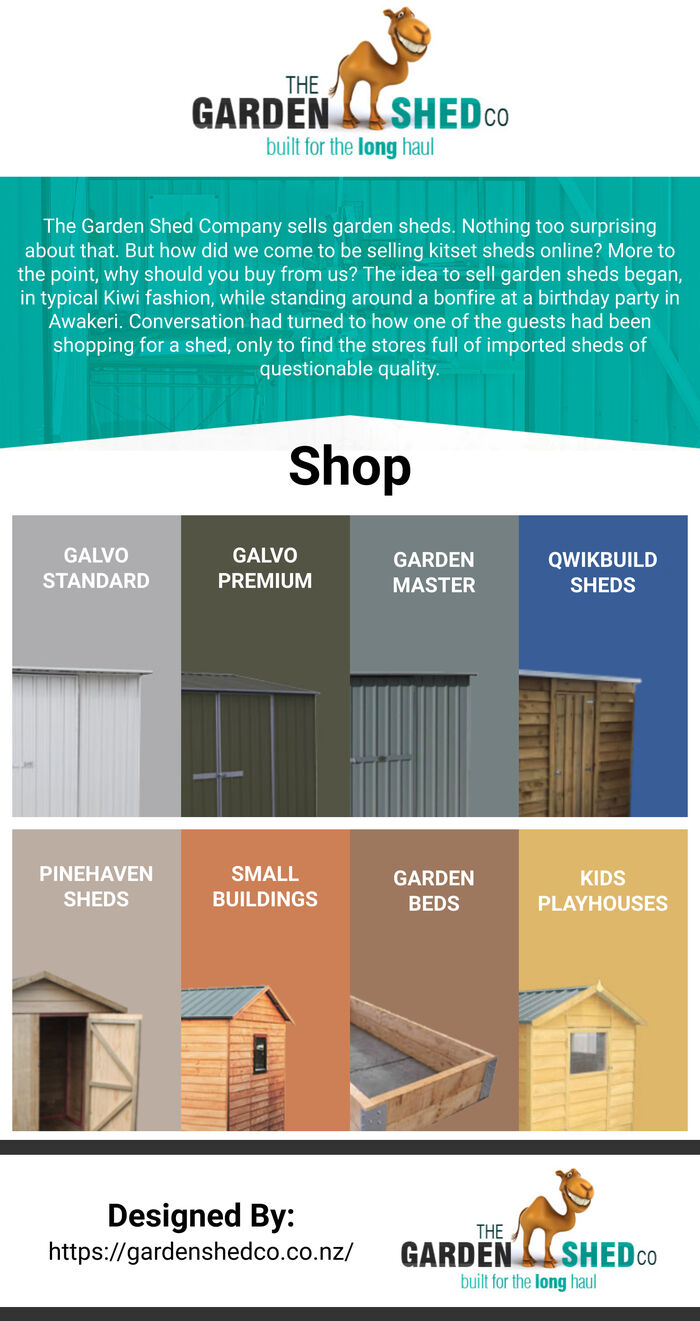 This Infographic is designed by The Garden Shed Company