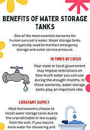 Benefits of Water Storage Tanks