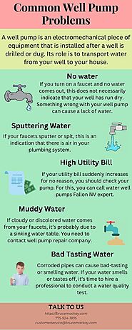 Common Well Pump Problems | Visual.ly