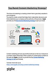 Top Rated Content Marketing Strategy