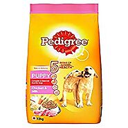 Pedigree Puppy Dry Dog Food- Chicken & Milk, 1.2kg Pack : Amazon.in: Pet Supplies