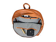 Sagunto Leather BackPack - Caramel