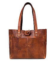 Melilla Genuine Leather Handbag Cerulian