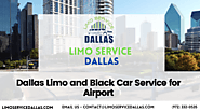 Dallas Limo and Black Car Service for Airport