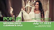 Pop-Up Wedding Dress Sale Québec City - Opportunity Bridal