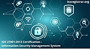 ISO 27001:2013 Certification - Information Security Management System | isoregistrar.org