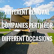 Different Removal Companies Perth for Different Occasions