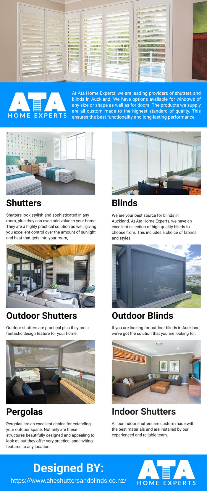 This Infographic is designed by Ahe Shutters and Blinds