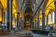 Shop Unique Wall Art Painting Of Inside Salisbury Cathedral