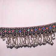 Afghan Multicolor Kuchi Dangling Tassels Necklace – Vintarust