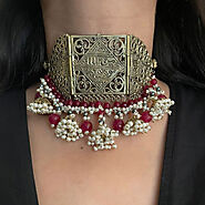 Afghan Vintage Amulet Cum Choker Style Necklace – Vintarust