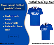 Get and cheer your favorite team with the trendy men’s football fan club T-shirts