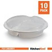 Amazon.com: Plastic Microwave Plate Cover Spatter Guard with Steam Vented Clear Lid: Micro Wave Food Cover: Kitchen &...
