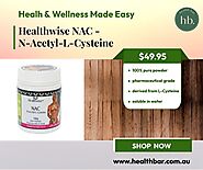 Healthwise NAC - N-Acetyl-L-Cysteine | Buy Online Immune Booster Supplements | Healthbar