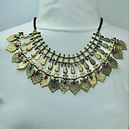 Vintage Coins and Metal Spikes Choker Necklace – Vintarust