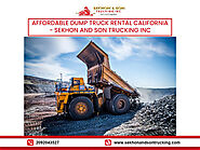 Get the best Dump Truck Rental in California- Sekhon And Son Trucking INC. - JustPaste.it