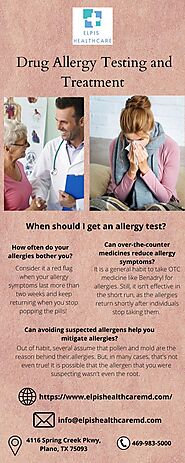 Get Drug Allergy Testing and Treatment - Elpis Healthcare