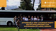 Affordable and Luxurious Party Bus in Wollongong Can Accommodate Large Groups