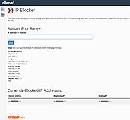 Using the IP Blocker in cPanel
