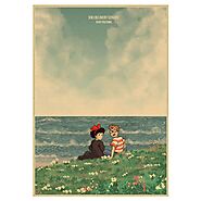 Kiki's Delivery Service Poster Kiki And Tombo - Studio Ghibli Merch Store - Official Studio Ghibli Merchandise