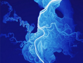 Willamette River presents stunning lidar image on poster from Department of Geology