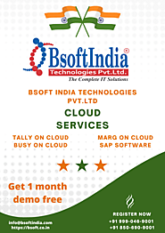 Best Tally on cloud Service Providers In Delhi. - Bsoftindia