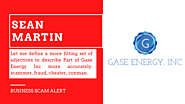 Fraud Alert - GASE Energy & Sean Martin