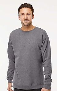 M&O 3340 - Adult Unisex Crewneck Fleece Wholesale