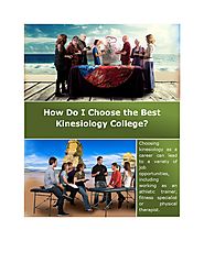 How Do I Choose the Best Kinesiology College?