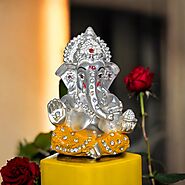 Shop now for Car dashboard Ganesha - Matt - 3inch - Yellow | Krishna Collections Canada