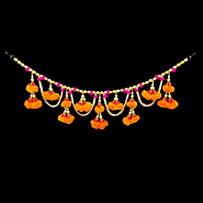 Buy online this beautiful pearl and marigold toran for your home decoration this Diwali in Canada and USA | Krishna C...