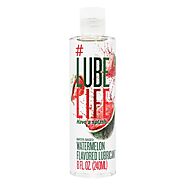 Lube Life Water Based Flavored Lubricant (Watermelon, 8 Fl Oz (Pack of 1))