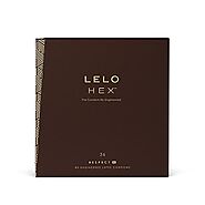 LELO HEX Respect, XL Size, Luxury Condoms with Unique Hexagonal Structure, Thin Yet Strong Latex Condom, Lubricated (...