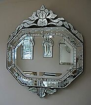 Classical Venetian Mirror Crown Decorative Wall Mirror - Alfa Design