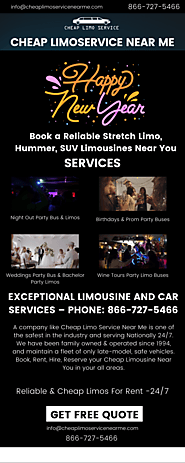 Cheap Limo Services Near Me for New Yea