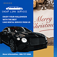 Cheap Limo Service Near Me for Christmas Lights Limo Tour