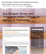 Buy Designer Sarees and Traditional Indian Clothing for Women at Visafashion