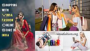 Buy Designer Sarees and Traditional Indian Clothing for Women at Vinsafashion