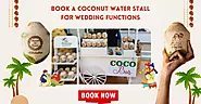 Mr. Coconut | Coconut water | Unique catering stall | Coconut ideas | Beverage counter for functions| Wedding stall idea