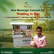 Add a personalized touch to a picturesque Goa wedding with Mr. Coconut