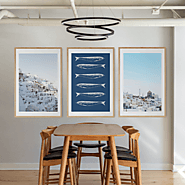The Arte - Greece Triple | 3-Piece Framed Wall Art Sets