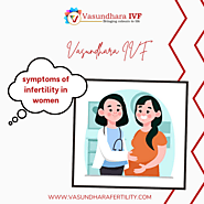 Which are the symptoms of infertility in women?