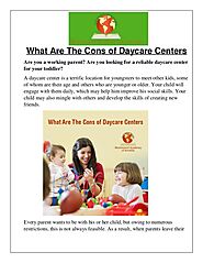 What Are The Cons of Daycare Centers