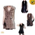 Sleeveless Fur Coat Designer CW148460 - cwmalls.com